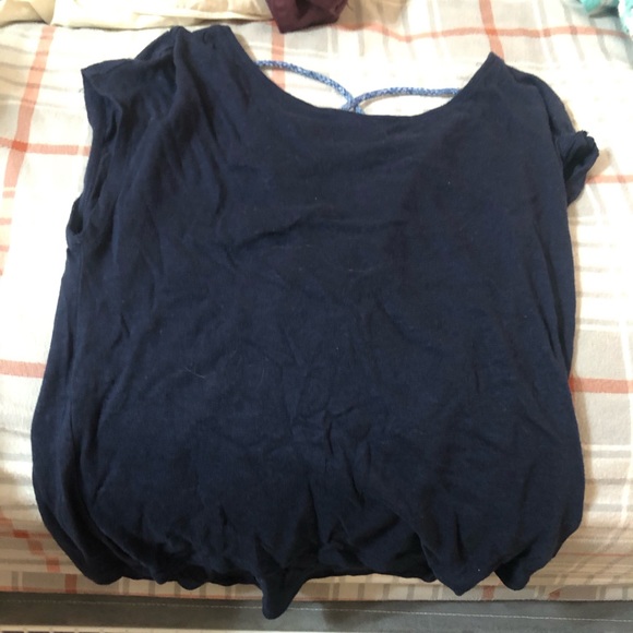 Navy short sleeve top. Size Small - Picture 1 of 2